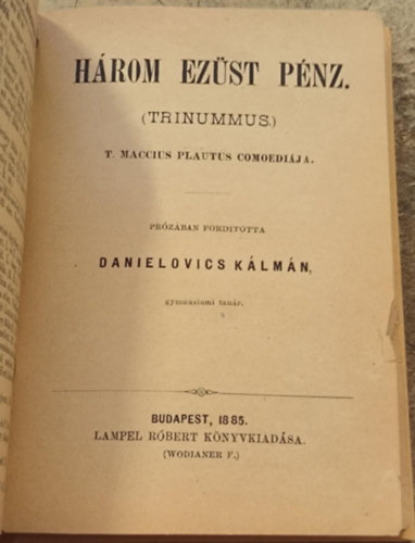 Hrom ezst pnz (1885)