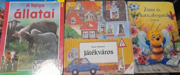 3 db lapoz meseknyv: A tanya llatai, Jtkvros, Zmi s a katicabogarak