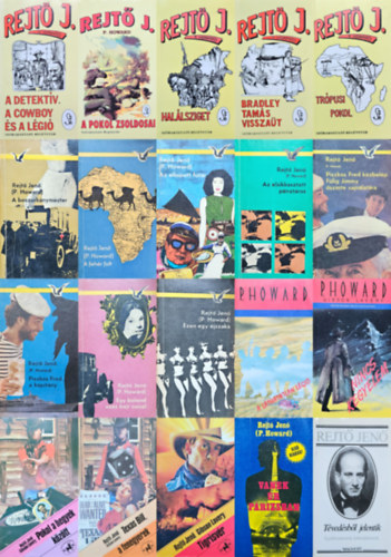 P. Howard  Rejt� Jen� (Rejt� Jen�), Rejt� Jen� (Gibson Lavery), Rejt� Jen� ( P. Howard ), Gibson Lavery (Rejt� Jen�) - 20 db Rejt� Jen� reg�ny: A boszork�nymester + A detekt�v, a cowboy �s a l�gi� + A feh�r folt + A l�thatatlan l�gi� + A pokol zsoldosai + Az ellopott fut�r + Az elsikkasztott p�nzt�ros + Bradley Tam�s vissza�t + Egy bolond sz�z bajt