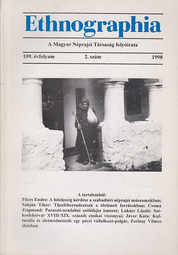 Ethnographia - a Magyar Nprajzi Trsasg folyirata 1998. 2. szm (109. vf.)