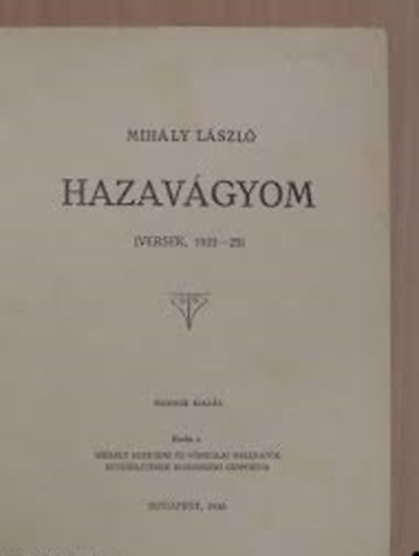 Hazavgyom - Versek, 1923-25