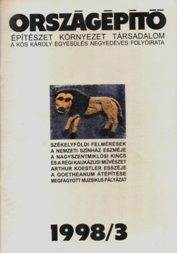 Gerle Jnos - Orszgpt. - ptszet-Krnyezet-Ttsadalom. 1998/3. A Ks Kroly egyesls negyedves folyirata.
