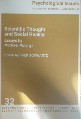 Scientific Thought and Social Reality (angol nyelv szocilpszicholgiai esszk)