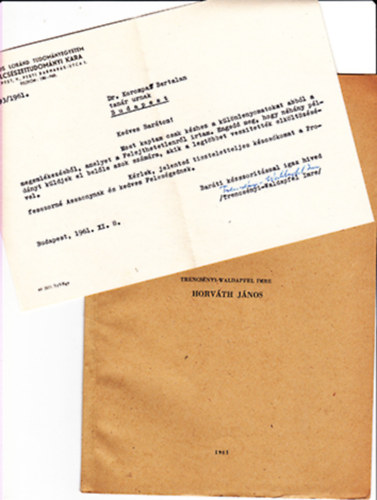 Horv�th J�nos 1878-1961