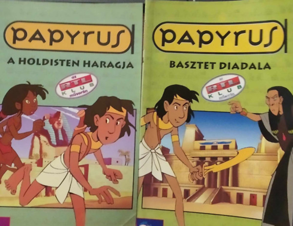 2 db Papyrus m: A Holdisten haragja+Basztet diadala