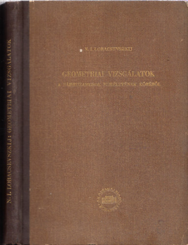 Lobacsevszkij N.I. - Geometriai vizsglatok