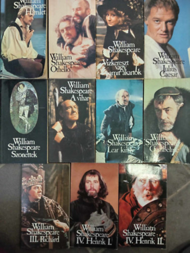 BBC Shakespeare knyvcsomag (10 m 11 ktetben): Hamlet / Othello / Vzkereszt vagy amit akartok / Julius Caesar / A vihar / Lear kirly / Szonettek / Gymbeline / III. Richrd / Iv. Henrik 1-2.