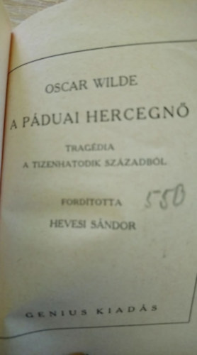 Oscar Wilde - A pduai hercegn