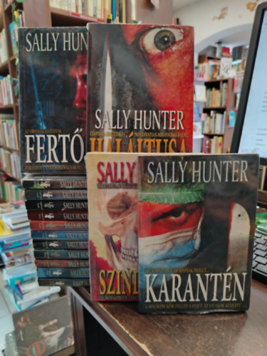KNYVMENT AJNLAT, 15 DB. Sally Hunter knyv. Szindrma +Karantn +Fertzs +Halltusa +Az ivory lz +Hisztria +Influenza vrus +Amnzia +Exitus+Szvdonor +A patolgus +Zrt osztly +Ritul +Mtti hiba +A medikus