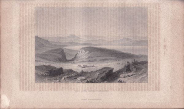 A hegyi besz�d helysz�ne, Szentf�ld, Galileai-t� (17�28 cm lapm�ret� eredeti ac�lmetszet) (1860 k�r�l)