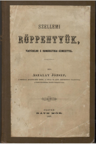 Szellemi rppentyk, trtnelmi s humoristikai szinezettel