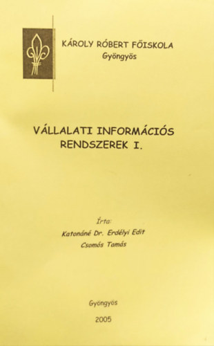 V�llalati inform�ci�s rendszerek I-II+Gyakorlati napl�