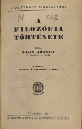 A filozfia trtnete