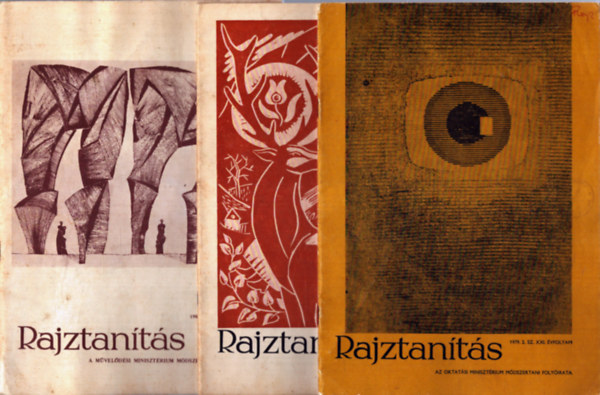 Aradi Jen� szerk. - 3 db Rajztan�t�s foly�irat: 1979/2., 1979/4., 1988/1-3. sz�mok