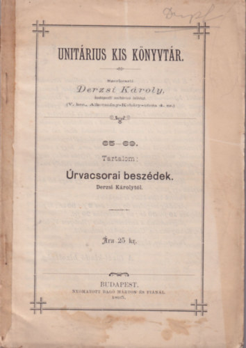 rvacsorai beszdek - Unitrius Kis Knyvtr 65-69.