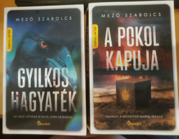 Mező Szabolcs - 2 db Farkas-Akták:Gyilkos hagyaték + A pokol kapuja