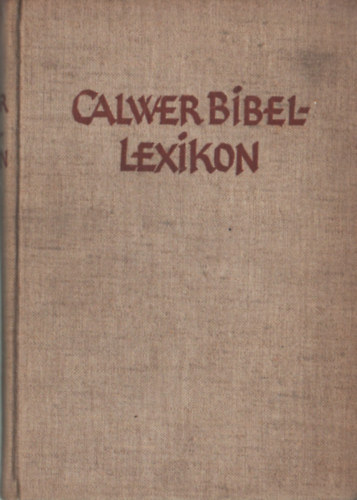 Calwer Bibellexikon -nmet
