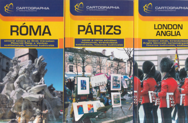 3 db. tiknyvsorozat: Prizs + London, Anglia + Rma