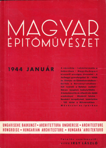 Magyar �p�t�m�v�szet 1944 janu�r