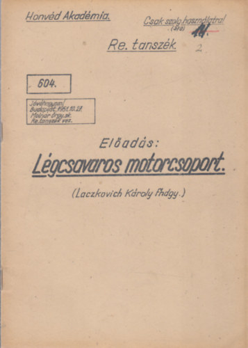 El�ad�s: L�gcsavaros motorcsoport (Honv�d Akad�mia)