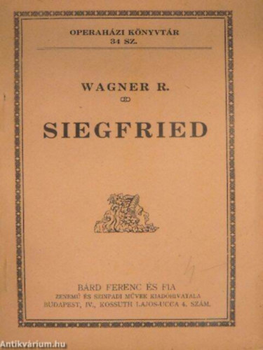 Siegfried- Operahzi knyvtr 34.sz