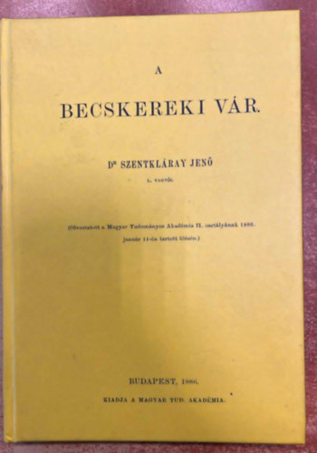 Szentklray Jen - A becskereki vr