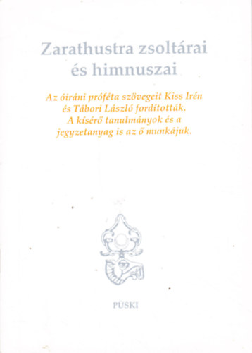 Zarathustra zsoltrai s himnuszai