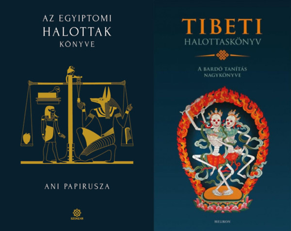 2 db Halottasknyv: Tibeti Halottasknyv - A bard tants nagyknyve + Az egyiptomi Halottak knyve - Ani papirusza