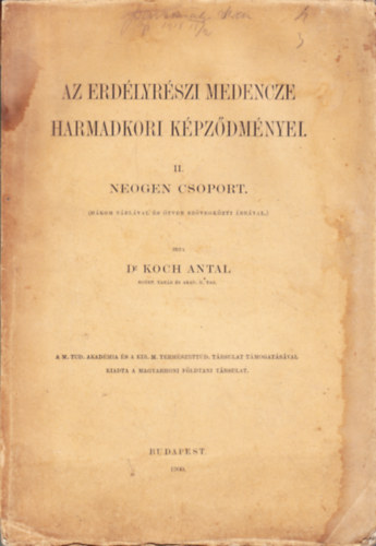 Az erd�lyr�szi medencze harmadkori k�pz�dm�nyei II. neogen csoport