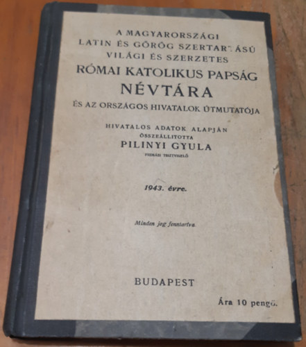 Rmai katolikus papsg nvtra
