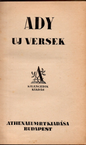 Ady - Uj versek