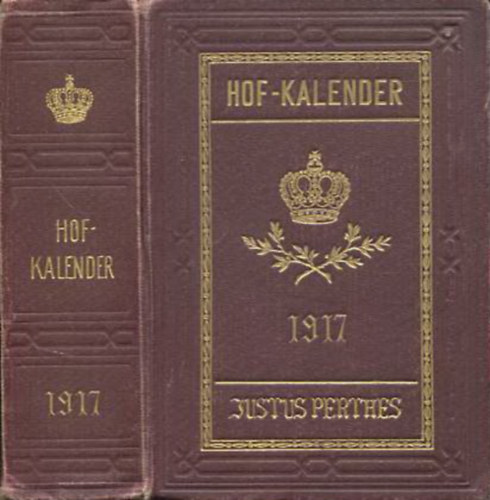 Gothaischer Genealogischer Hofkalender nebst diplomatisch-statistischem Jahrbuche 1917.