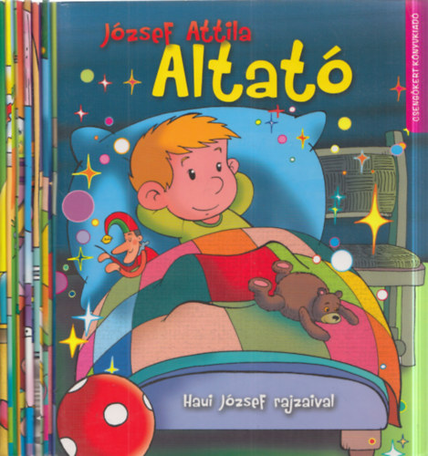 4 db kem�nylapos leporell�: J�zsef Attila - Altat� + Els� altat�im + Els� versik�im + Els� dalocsk�im (Haui J�zsef rajzaival)