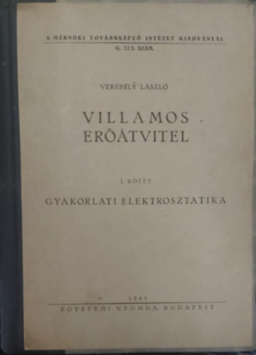 Villamos ertvitel  I.Ktet