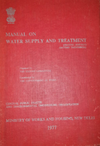 Manual on Water Supply and Treatment (Vzgazdlkodsi kziknyv - angol nyelv)