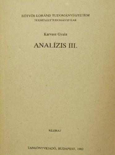 Analzis III.