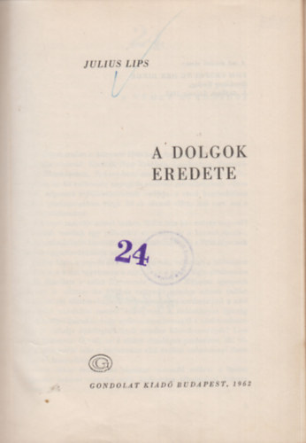 A dolgok eredete