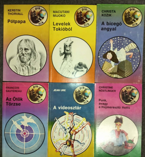 Jean Ure, Christine Nöstlinger, Kerstin Thorvall, Macutani Mijoko, Christa Kozik Francois Sautereau - (6db) Piknik könyv ifjúsági könyvcsomag: Az ötök törzse / A videosztár / Punk, avagy a Hajmeresztő Hétfő / Pótpapa / Levelek Tokióból / A bicegő angyal