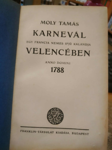 Karnevl Velencben (Moly)