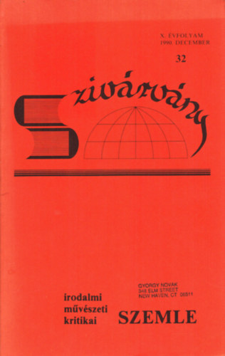 Szivrvny X. vfolyam 1990. december