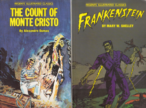 The Count of Monte Cristo + Frankenstein (Regents Illustrated Classics) (2 db Kpregny)