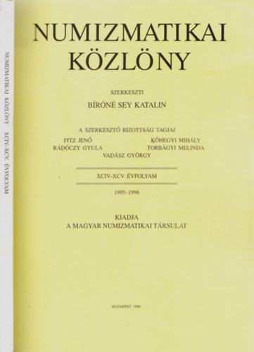 Brn Sey Katalin - numizmatikai kzlny 1995-1996