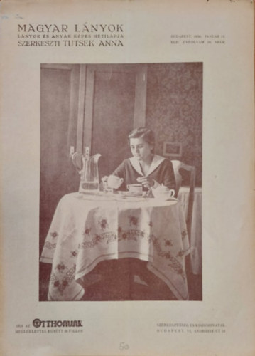 Tutsek Anna  (szerk.) - Magyar Lnyok - Lnyok s anyk kpes hetilapja 1936 (XLII vf. 16 szm)