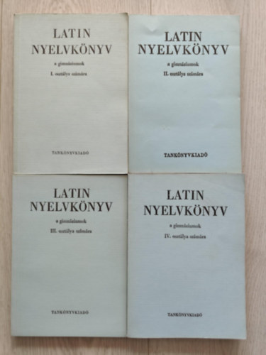 Nagy-Tth - Latin nyelvknyv a gimnziumok szmra I-IV. osztly (ngy ktet)