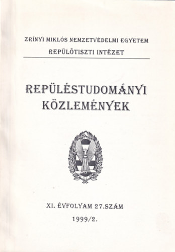 Replstudomnyi kzlemnyek XI. vfolyam 27. szm 1999/2.