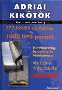 Adriai kiktk (777 kikt az Adrin s 1000 GPS pozci)