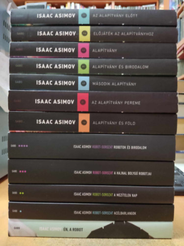 Isaac Asimov - 12 db Asimov: Alaptvny sorozat 1-7. + Robot sorozat 1-4. + n, a robot