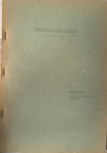 K�zm�vel�d�si filmek katal�gusa 1981