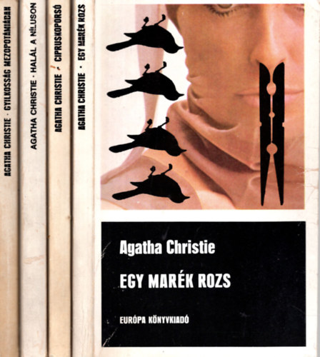 Agatha Christie - 4 db Agatha Christie knyv / Gyilkossg Mezopotmiban + Cipruskopors + Egy mark rozs + Hall a Nluson )