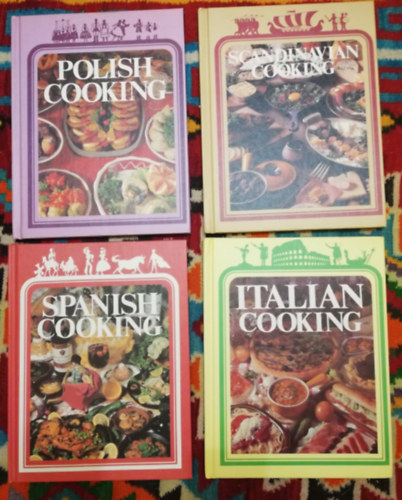 Beryl Frank, Rose Cantrell, Ruth Bauder Kershner - Scandinavian Cooking - Polish Cooking - Spanish Cooking - Italian Cooking / 4 m /
